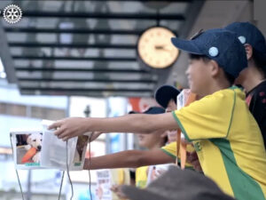 第三回青少年による盲導犬街頭募金活動