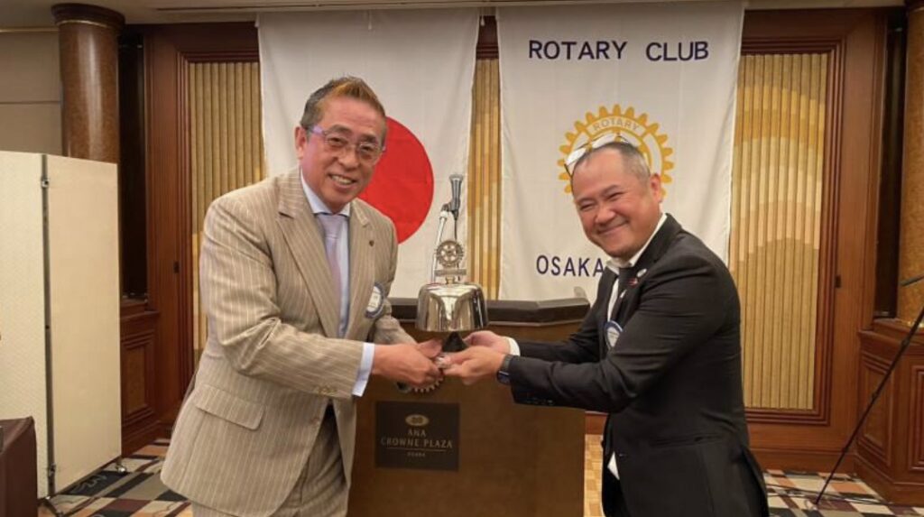 大阪堂島ロータリークラブ22-23年度最終・ゴング引渡式ナイト例会
